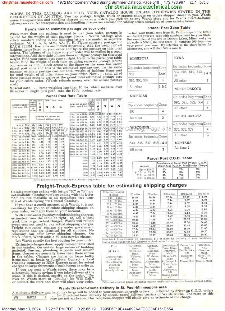 1972 Montgomery Ward Spring Summer Catalog, Page 518