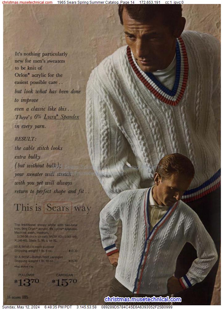 1965 Sears Spring Summer Catalog, Page 14