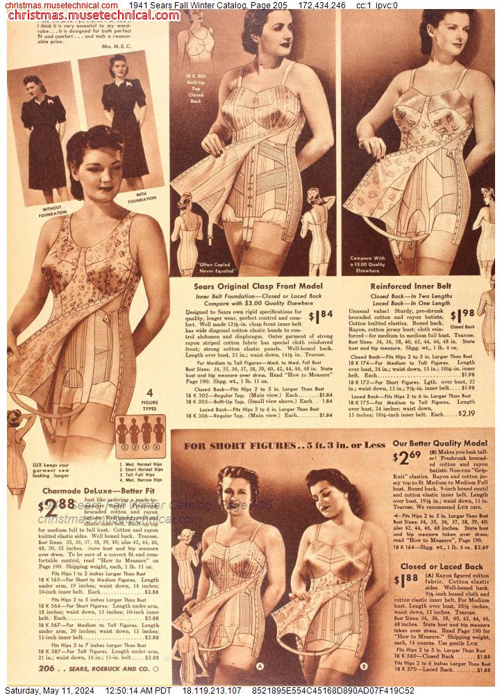 1941 Sears Fall Winter Catalog, Page 205