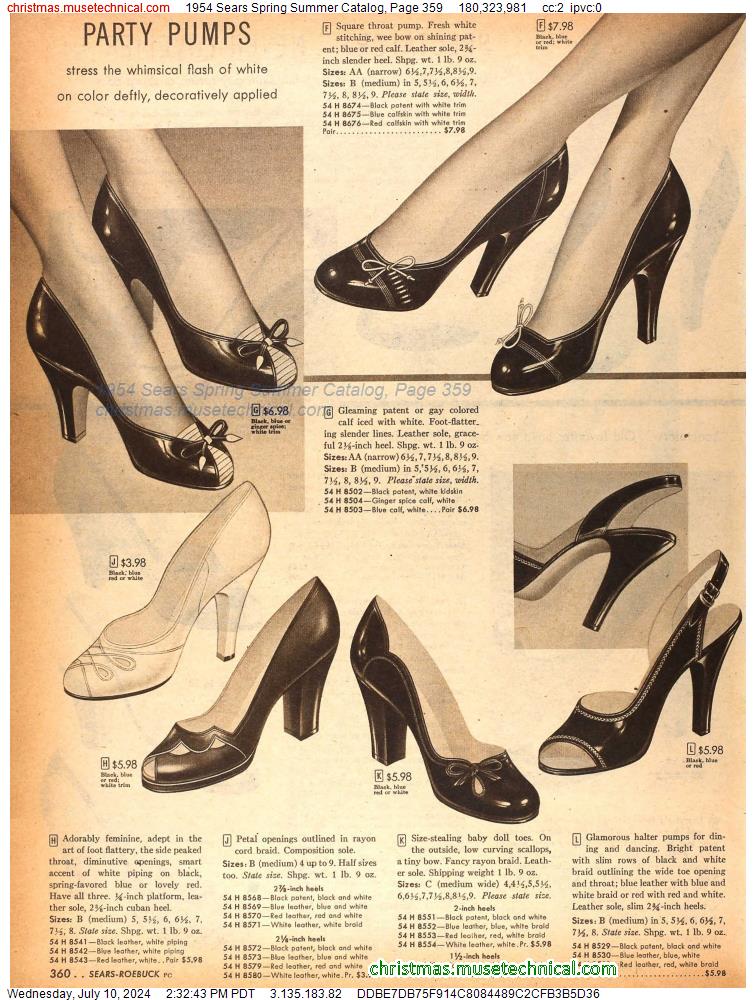 1954 Sears Spring Summer Catalog, Page 359