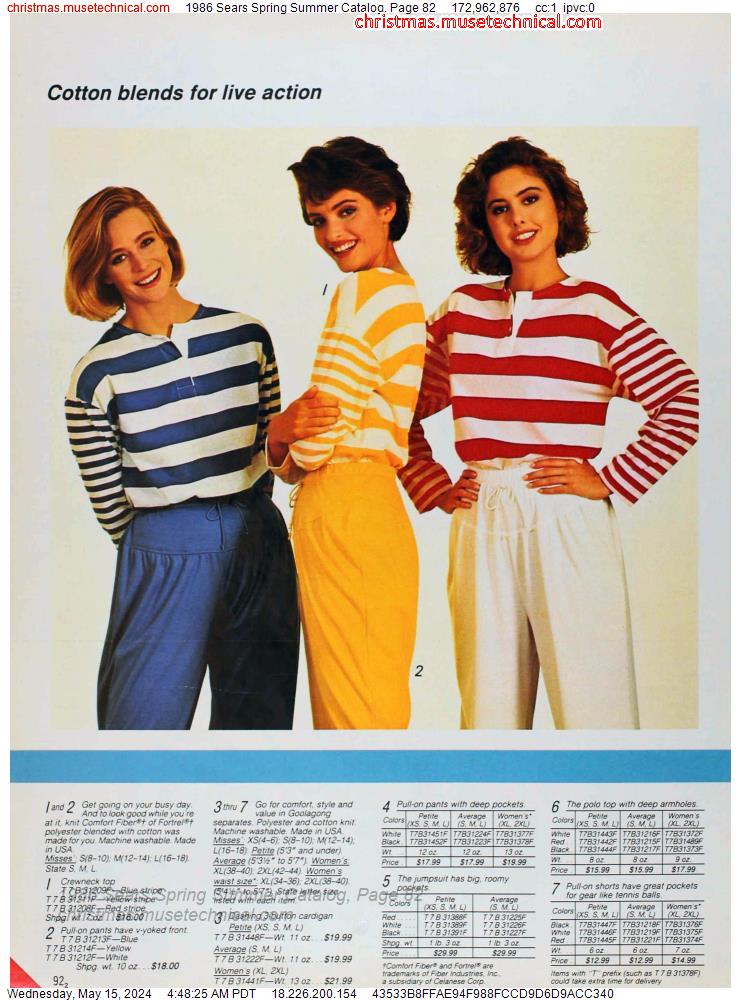 1986 Sears Spring Summer Catalog, Page 82