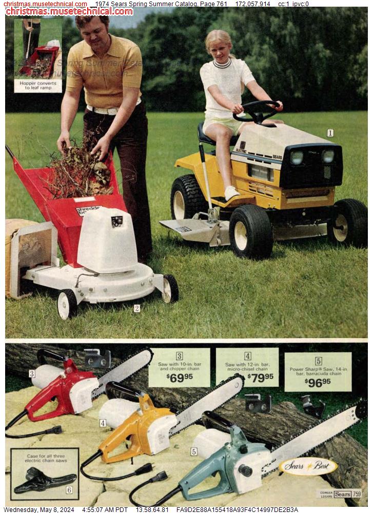 1974 Sears Spring Summer Catalog, Page 761