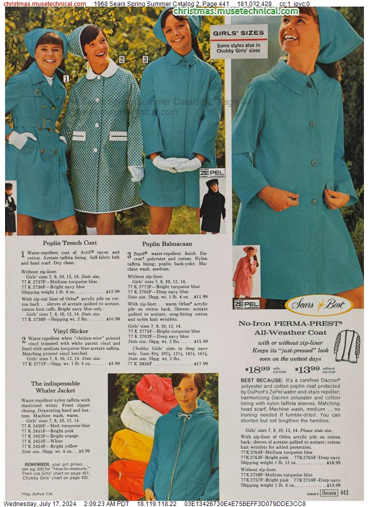 1968 Sears Spring Summer Catalog 2, Page 441