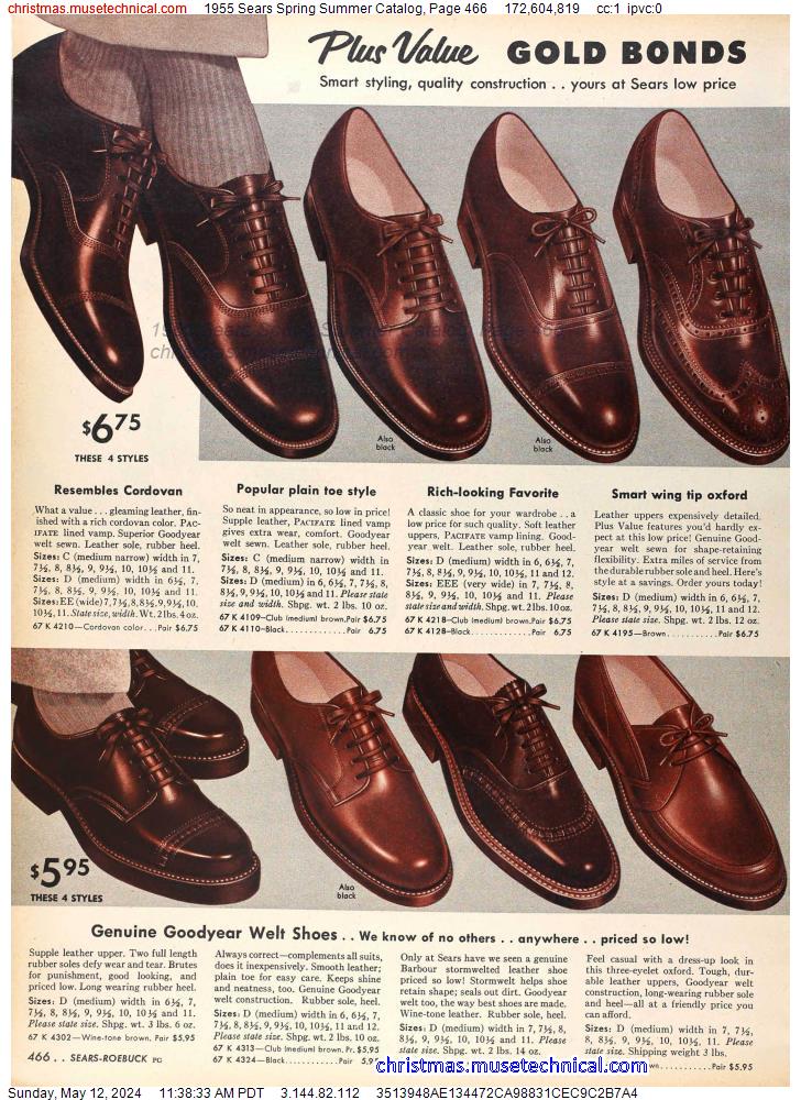 1955 Sears Spring Summer Catalog, Page 466