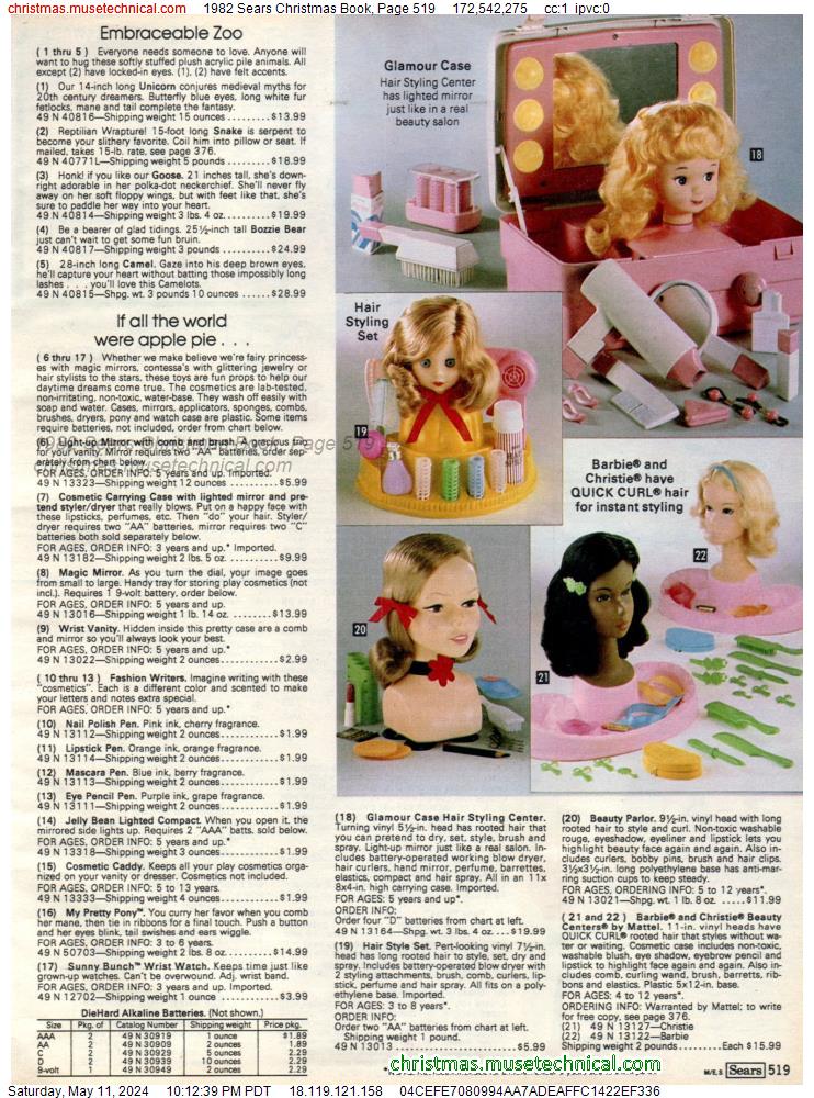 1982 Sears Christmas Book, Page 519