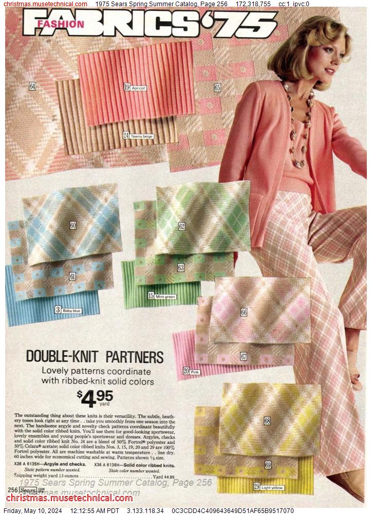 1975 Sears Spring Summer Catalog, Page 256