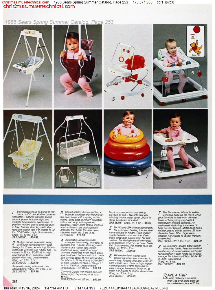 1986 Sears Spring Summer Catalog, Page 253