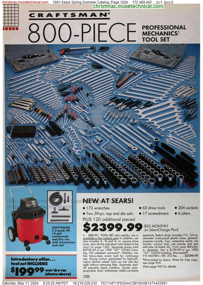 1991 Sears Spring Summer Catalog, Page 1204