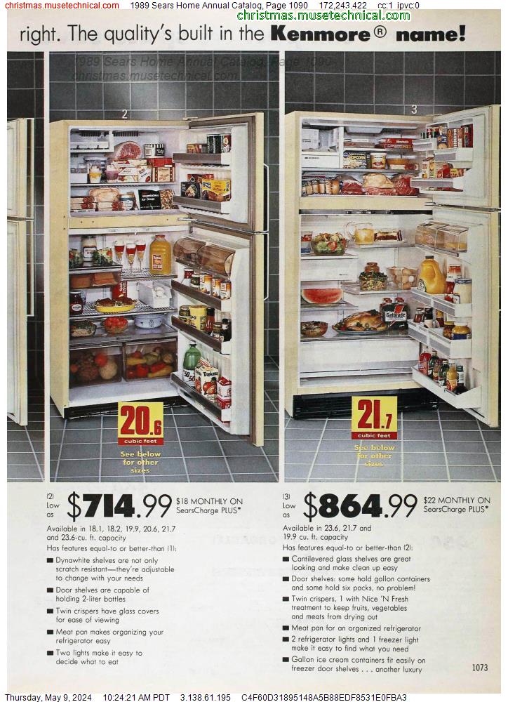1989 Sears Home Annual Catalog, Page 1090