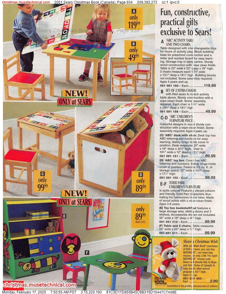 2001 Sears Christmas Book (Canada), Page 934