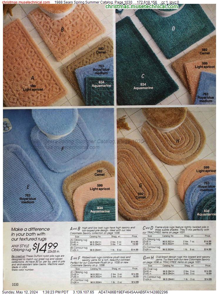 1988 Sears Spring Summer Catalog, Page 1030