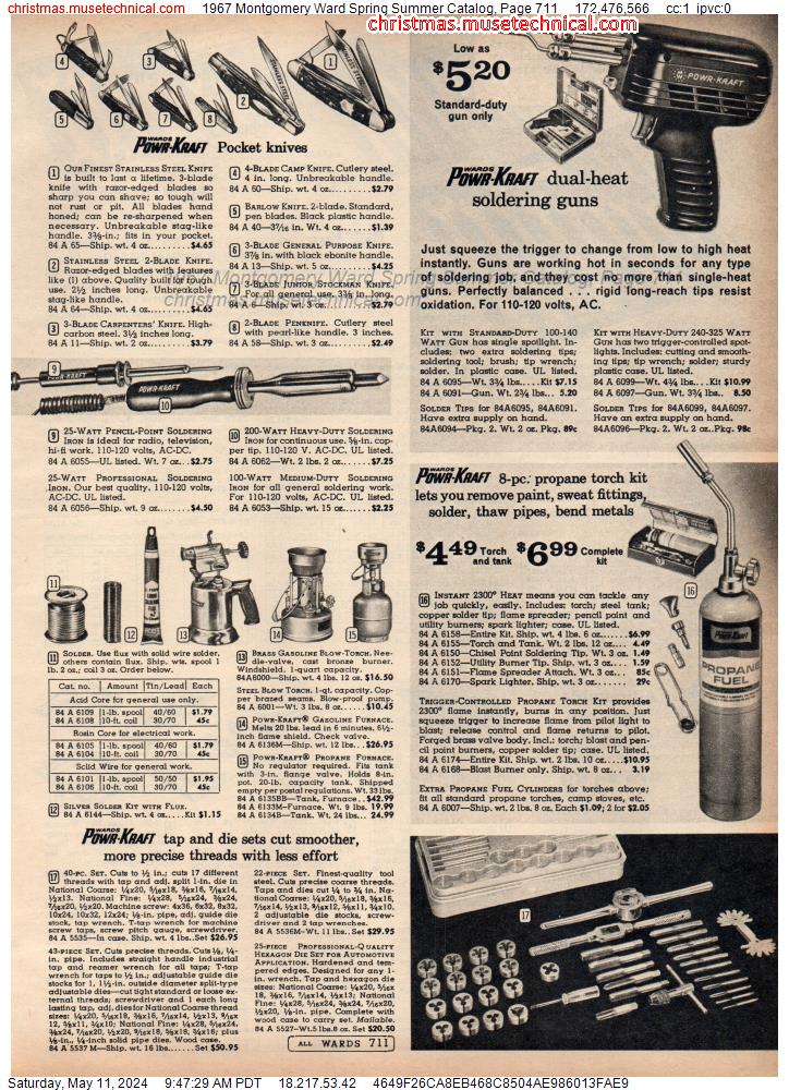 1967 Montgomery Ward Spring Summer Catalog, Page 711