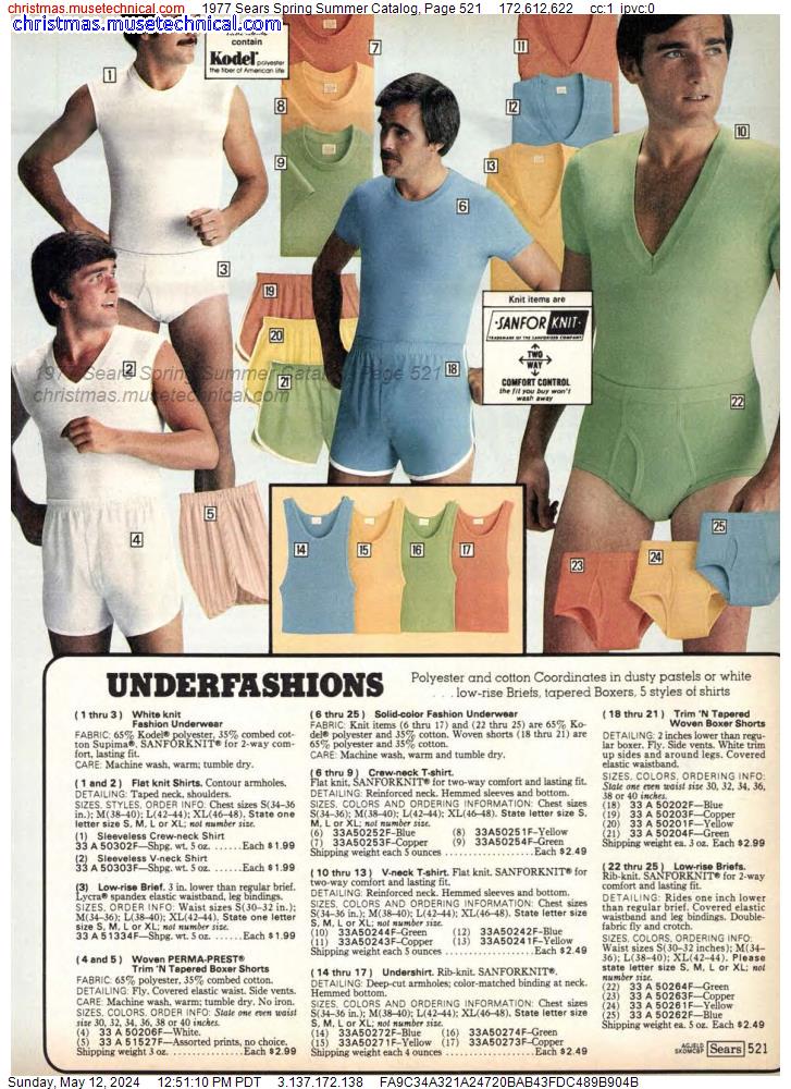 1977 Sears Spring Summer Catalog, Page 521