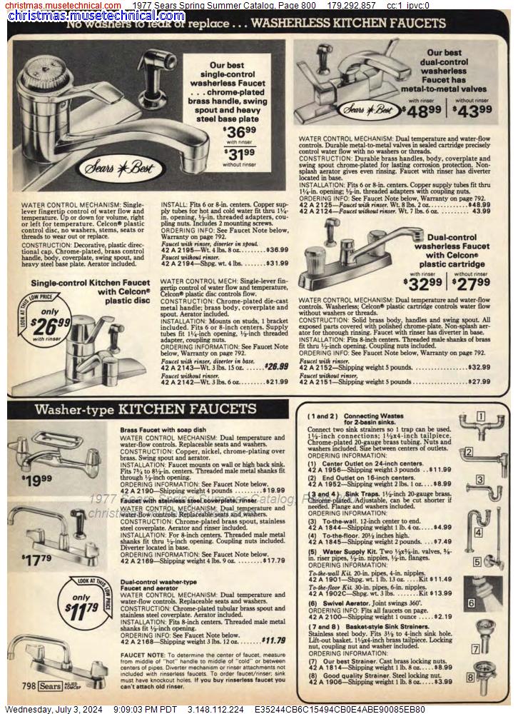 1977 Sears Spring Summer Catalog, Page 800