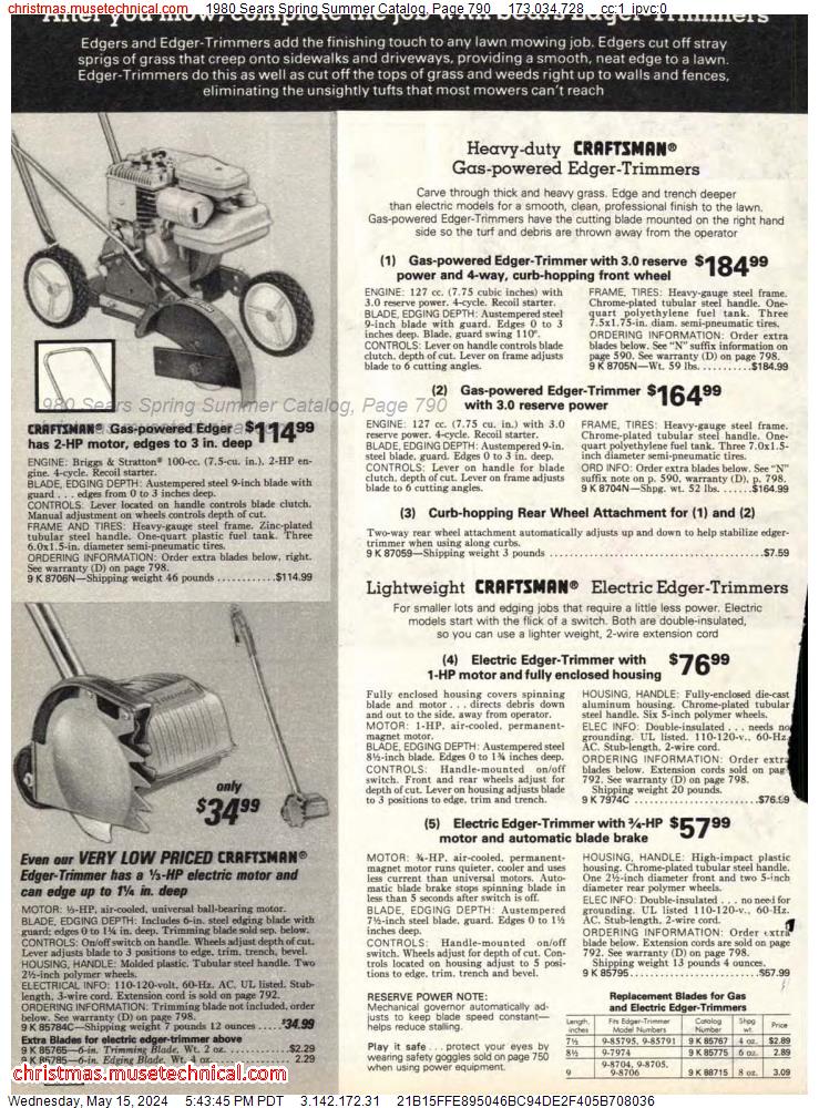 1980 Sears Spring Summer Catalog, Page 790