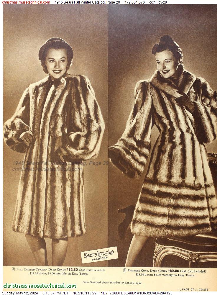 1945 Sears Fall Winter Catalog, Page 29