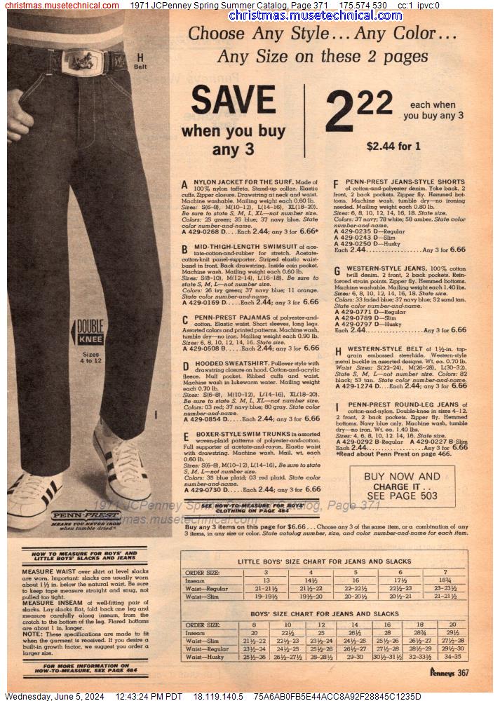 1971 JCPenney Spring Summer Catalog, Page 371
