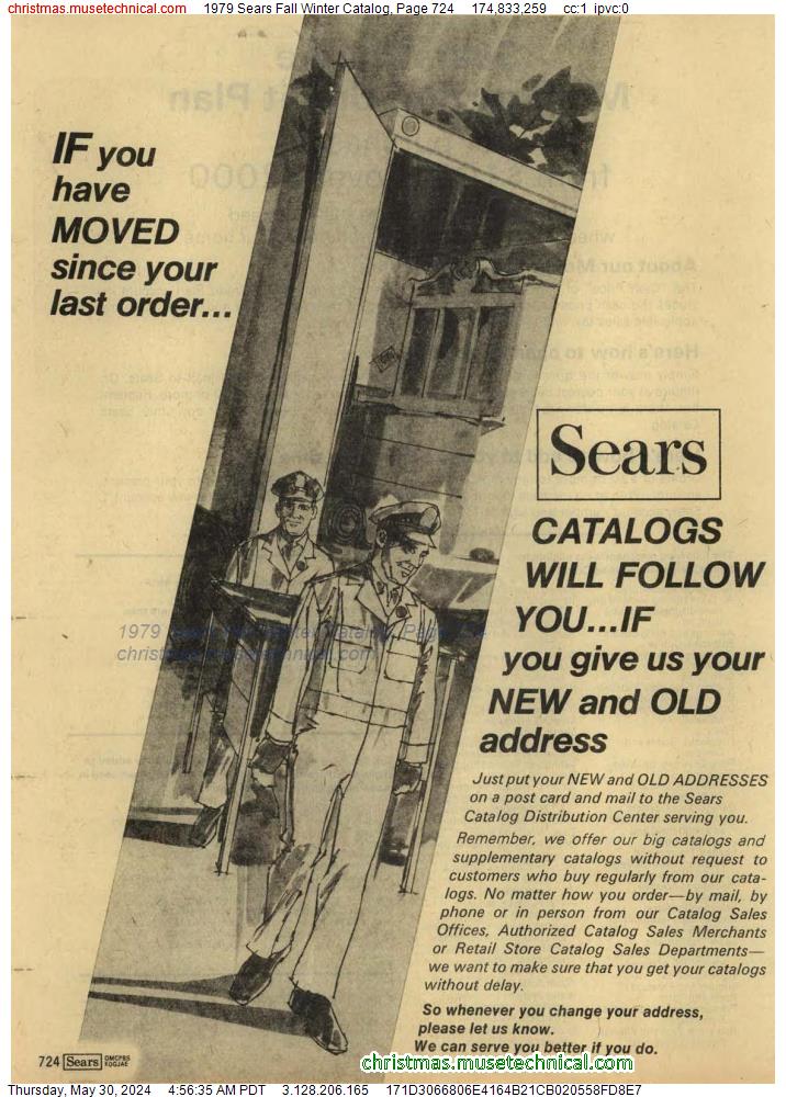 1979 Sears Fall Winter Catalog, Page 724