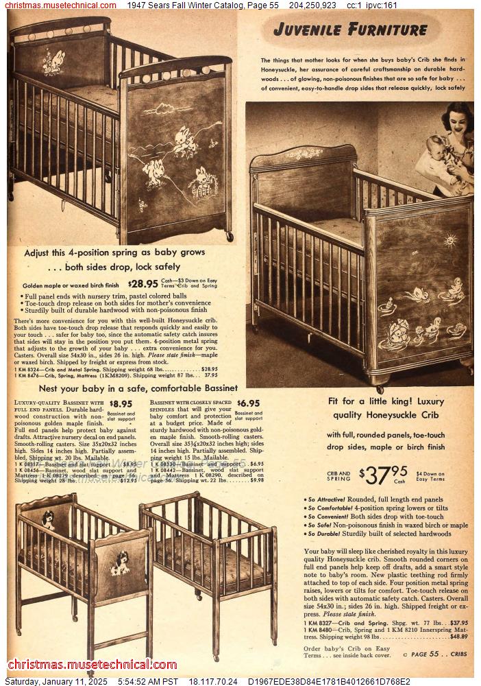 1947 Sears Fall Winter Catalog, Page 55