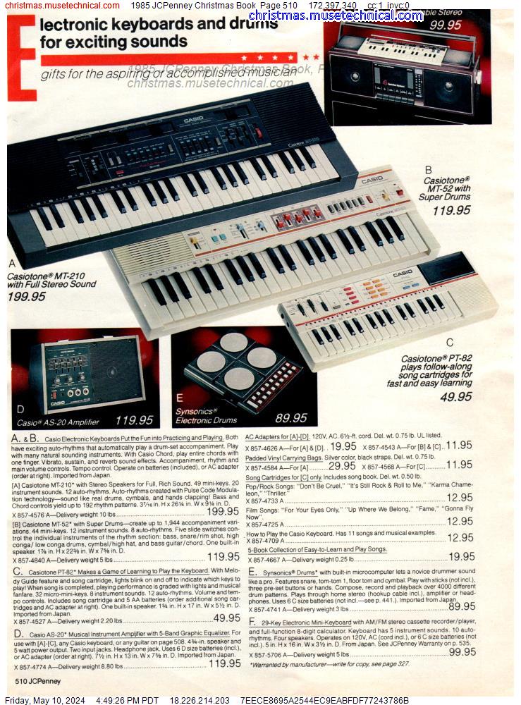 1985 JCPenney Christmas Book, Page 510