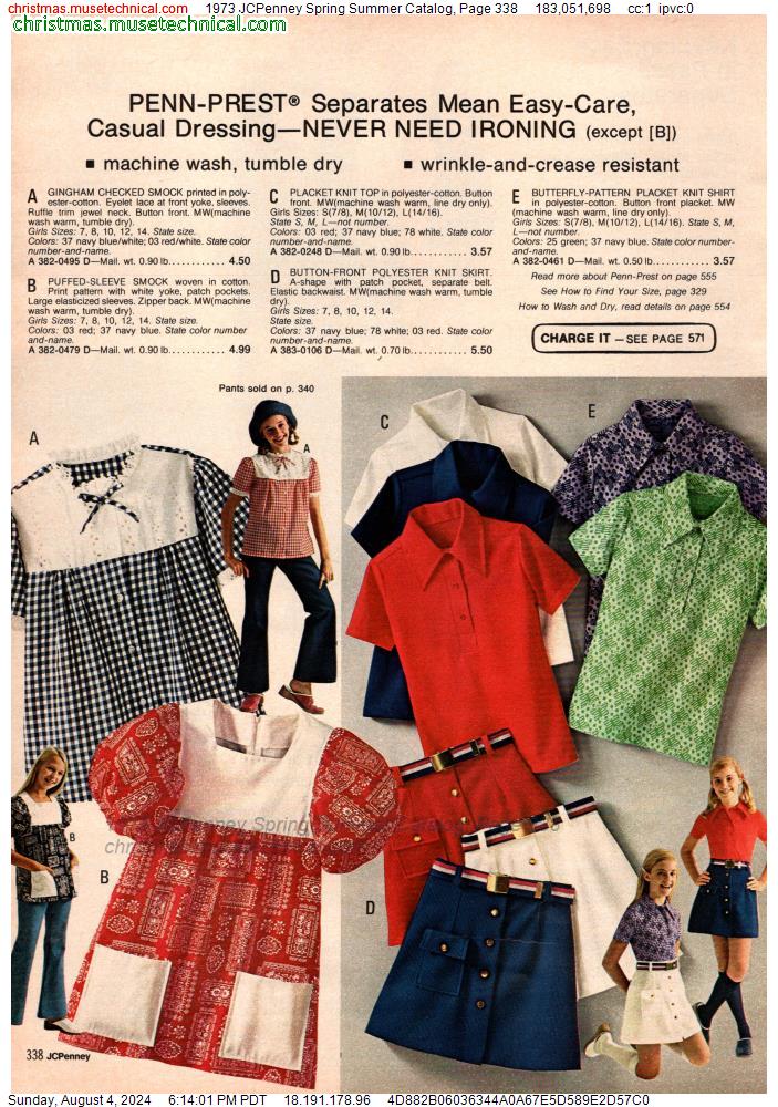 1973 JCPenney Spring Summer Catalog, Page 338