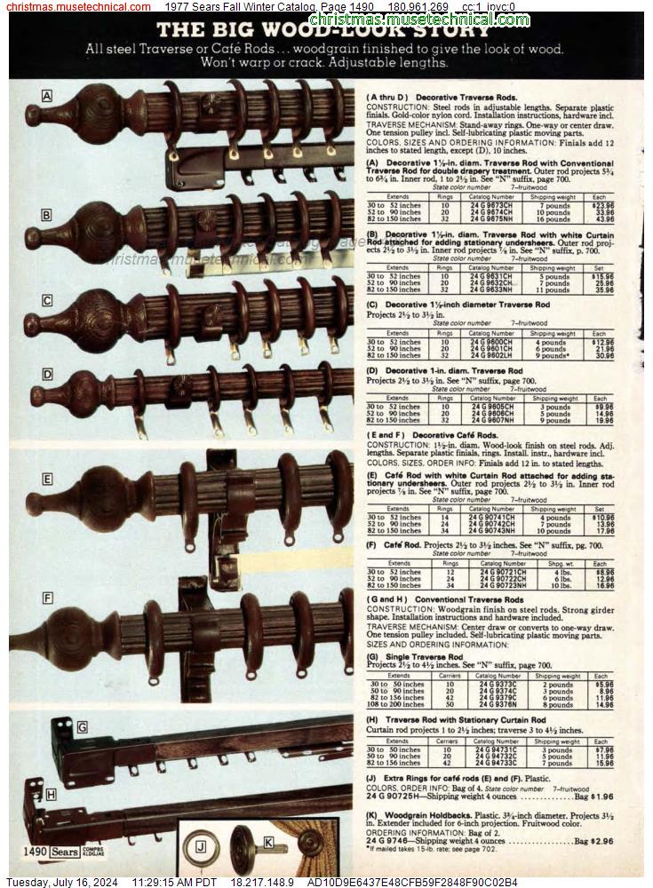 1977 Sears Fall Winter Catalog, Page 1490