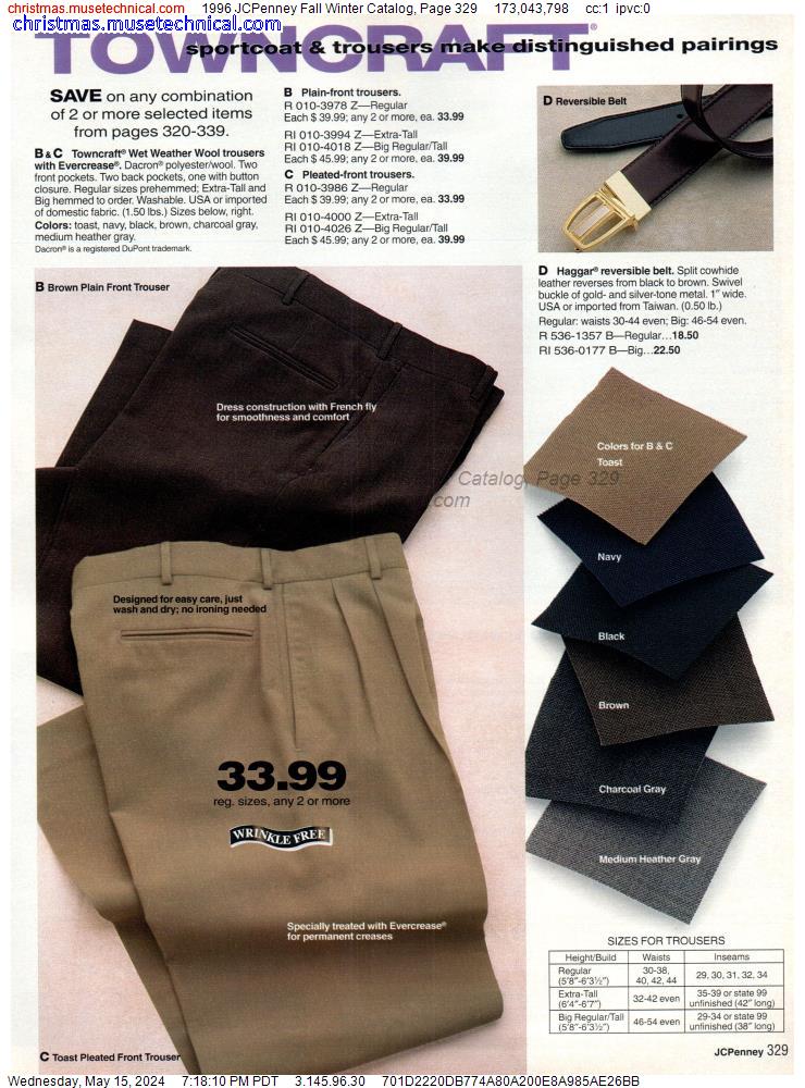1996 JCPenney Fall Winter Catalog, Page 329