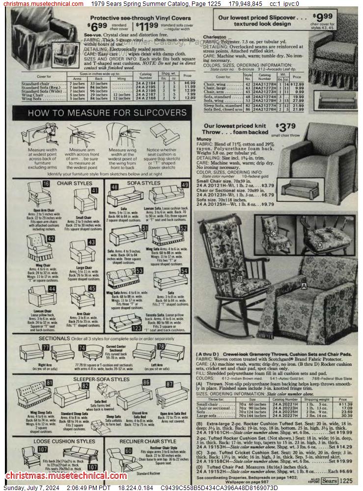 1979 Sears Spring Summer Catalog, Page 1225