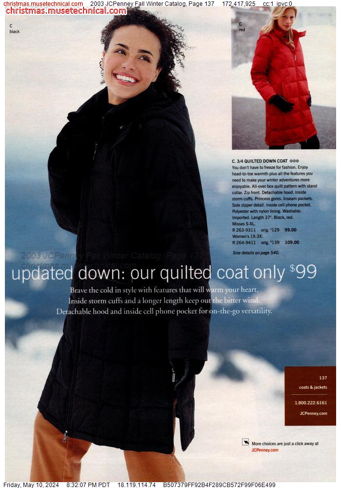 2003 JCPenney Fall Winter Catalog, Page 137