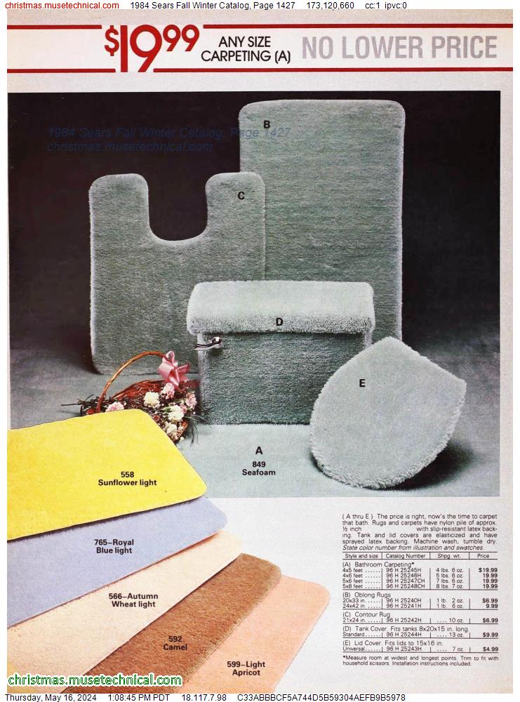 1984 Sears Fall Winter Catalog, Page 1427