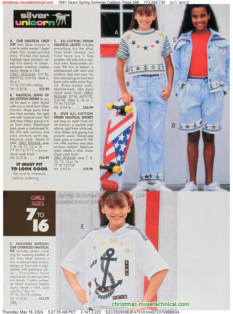 1991 Sears Spring Summer Catalog, Page 298