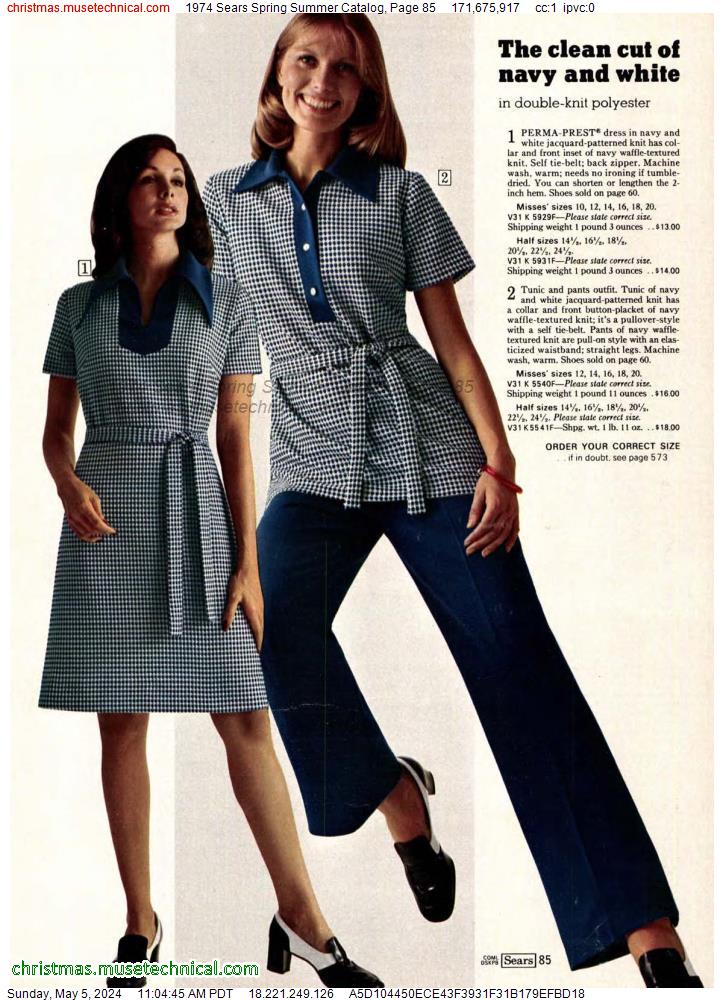 1974 Sears Spring Summer Catalog, Page 85