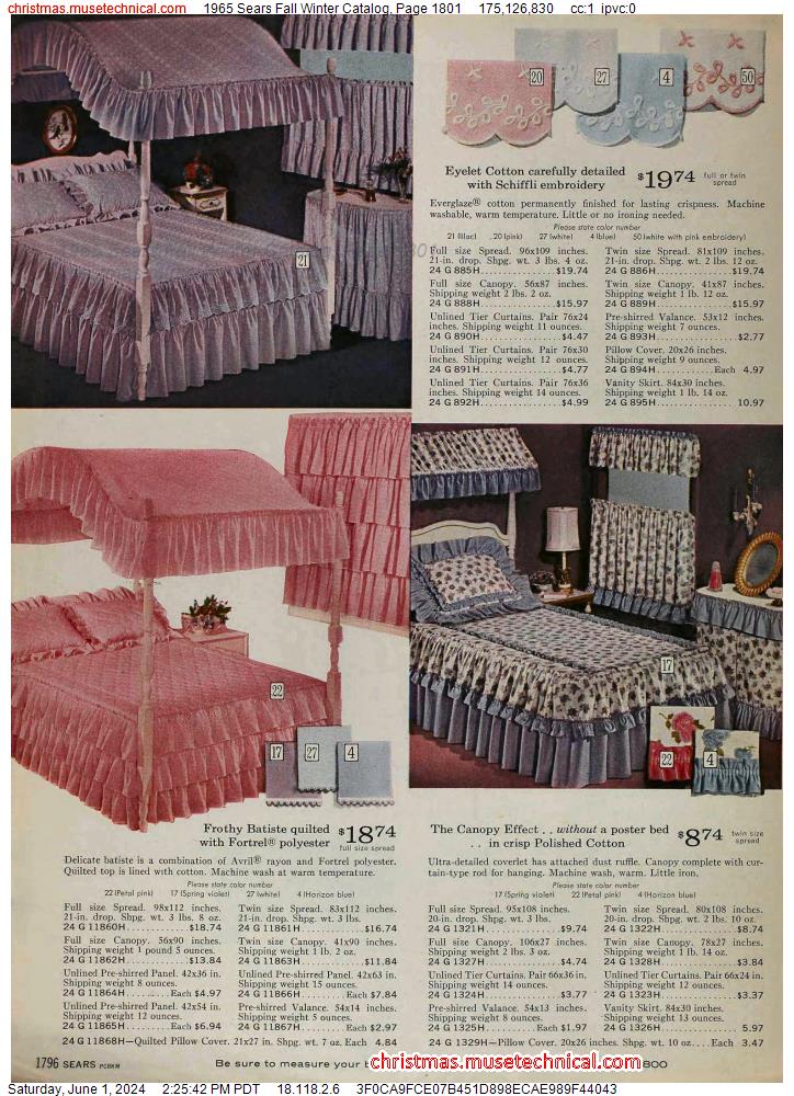 1965 Sears Fall Winter Catalog, Page 1801