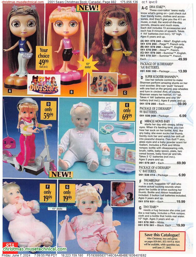 2001 Sears Christmas Book (Canada), Page 882