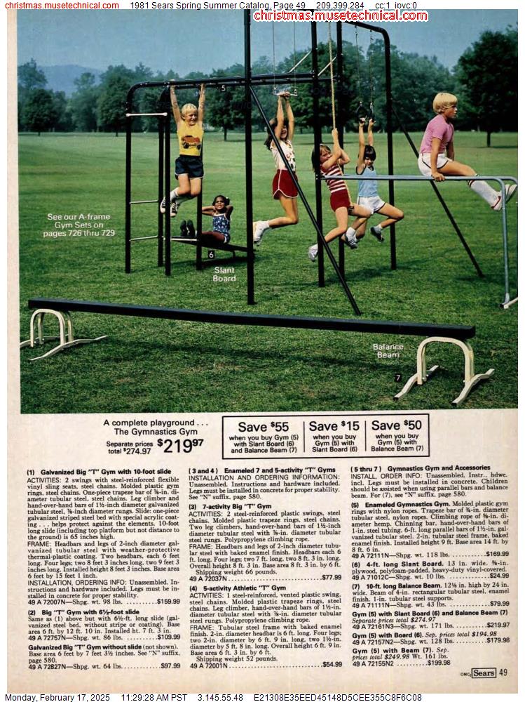 1981 Sears Spring Summer Catalog, Page 49