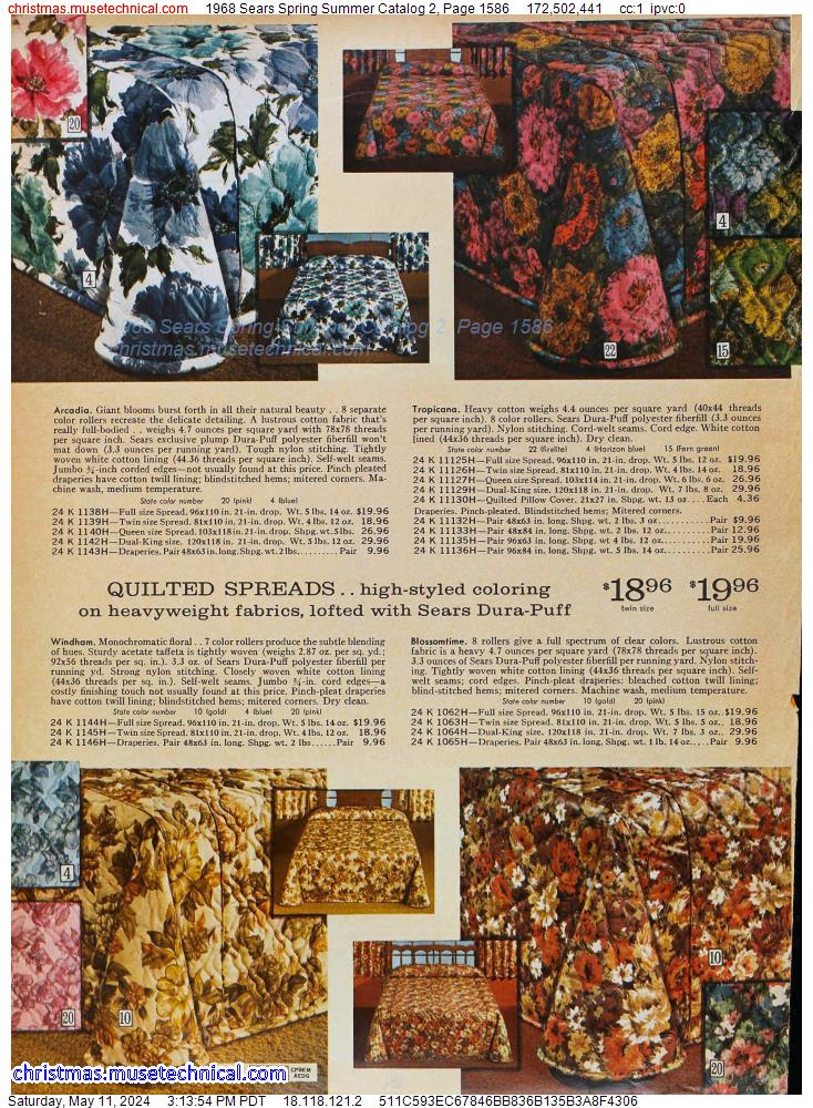 1968 Sears Spring Summer Catalog 2, Page 1586