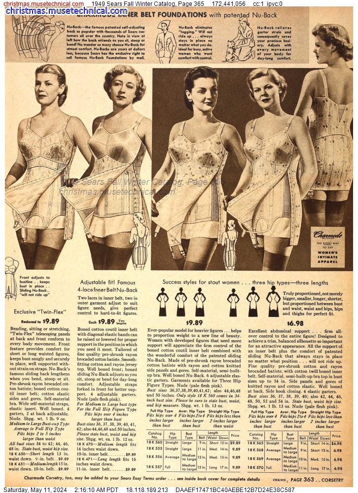1949 Sears Fall Winter Catalog, Page 365