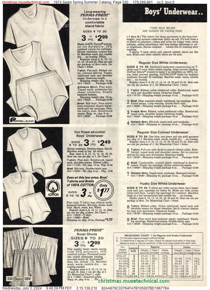 1974 Sears Spring Summer Catalog, Page 330