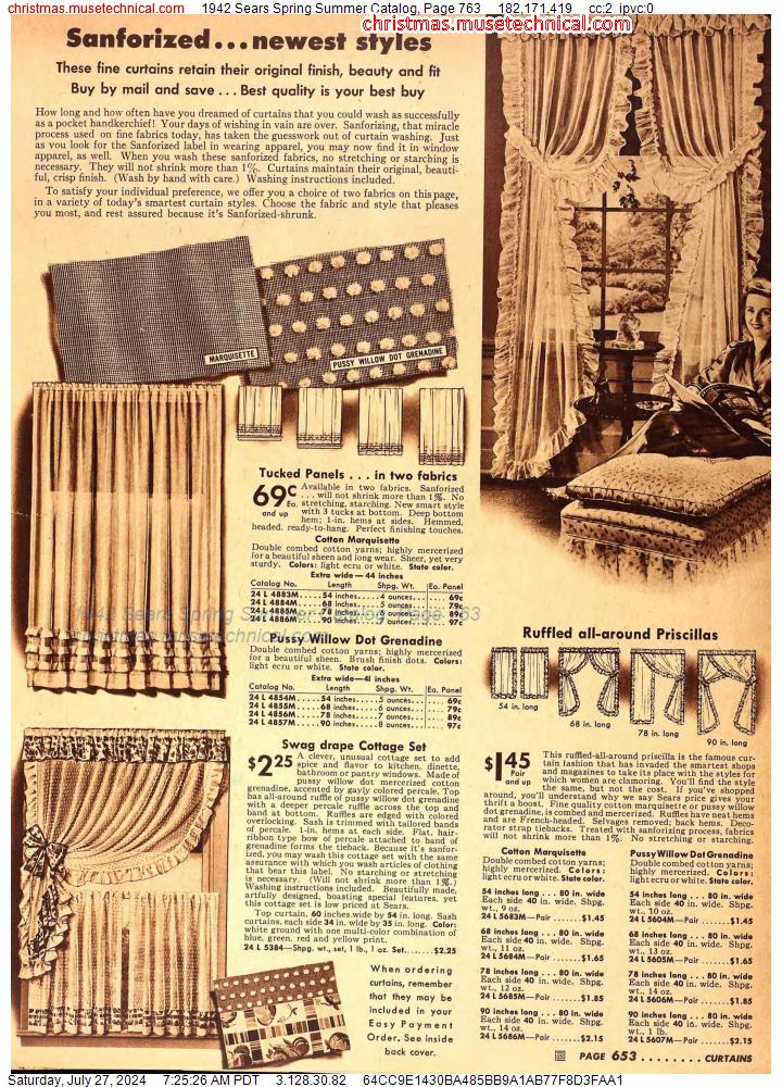 1942 Sears Spring Summer Catalog, Page 763