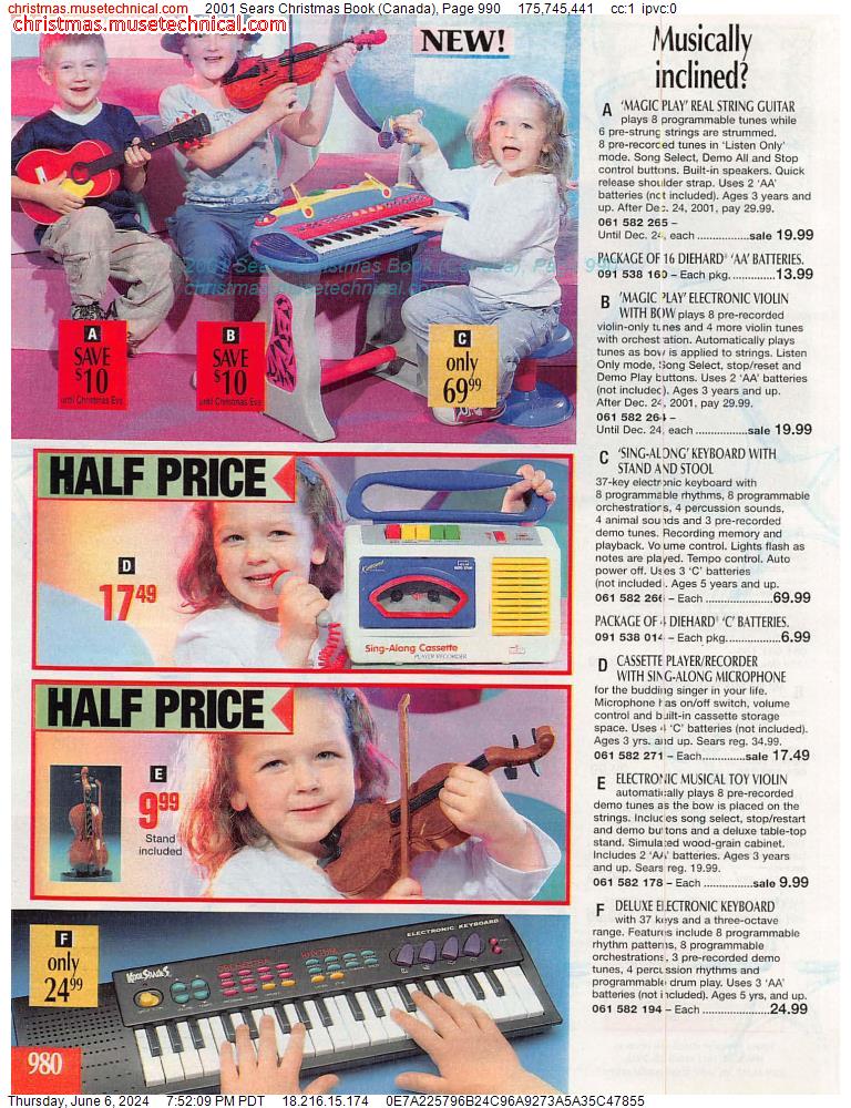2001 Sears Christmas Book (Canada), Page 990