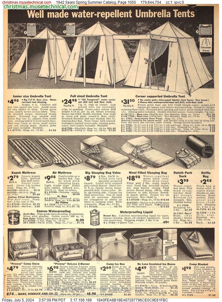 1942 Sears Spring Summer Catalog, Page 1055
