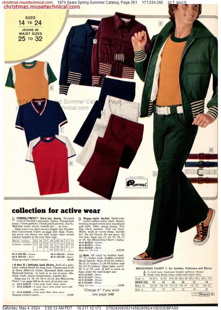 1974 Sears Spring Summer Catalog, Page 361