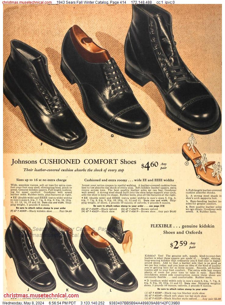 1943 Sears Fall Winter Catalog, Page 414