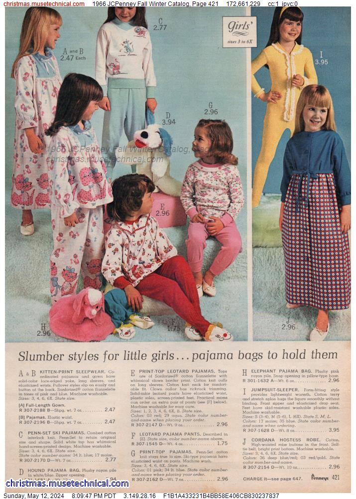 1966 JCPenney Fall Winter Catalog, Page 421