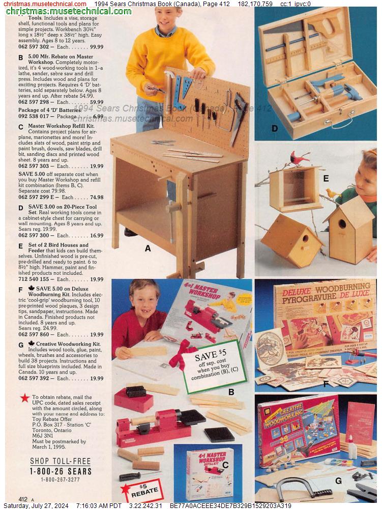 1994 Sears Christmas Book (Canada), Page 412
