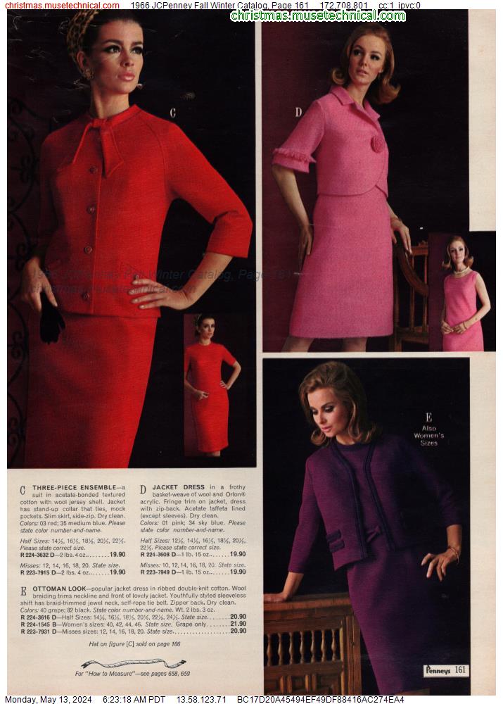 1966 JCPenney Fall Winter Catalog, Page 161