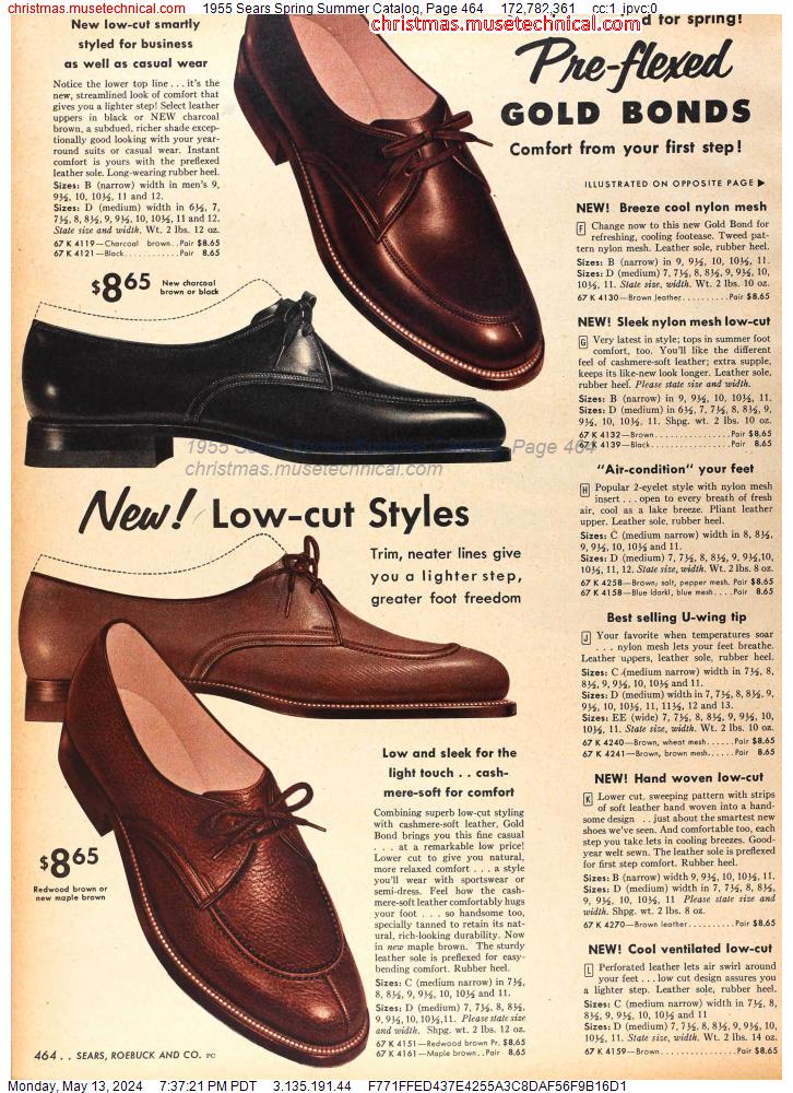 1955 Sears Spring Summer Catalog, Page 464