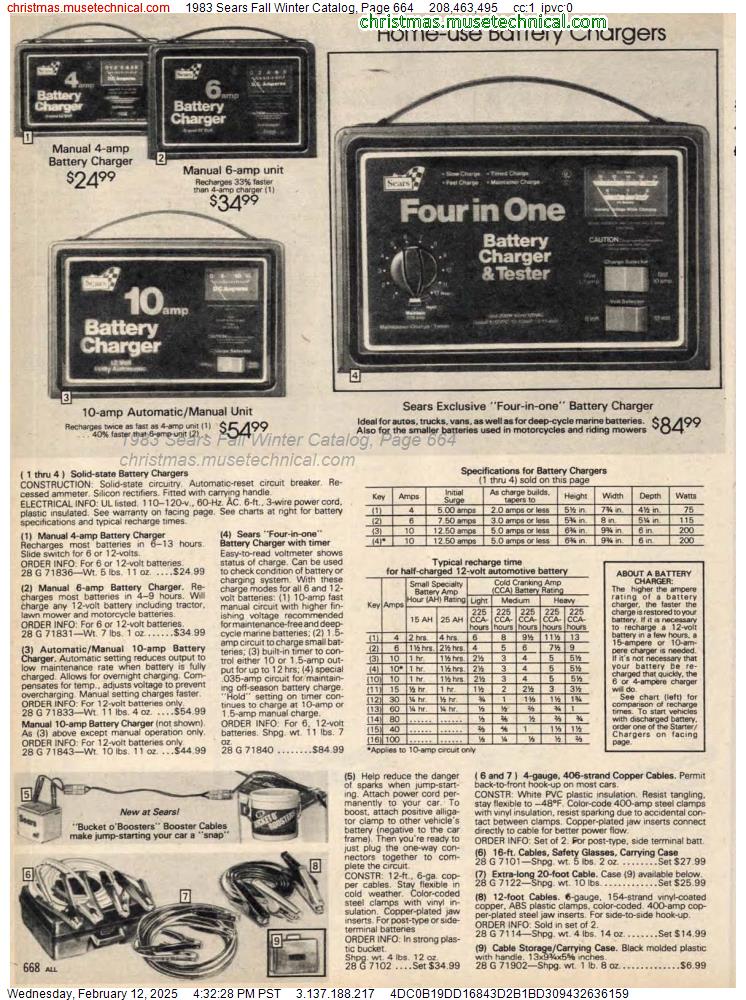 1983 Sears Fall Winter Catalog, Page 664