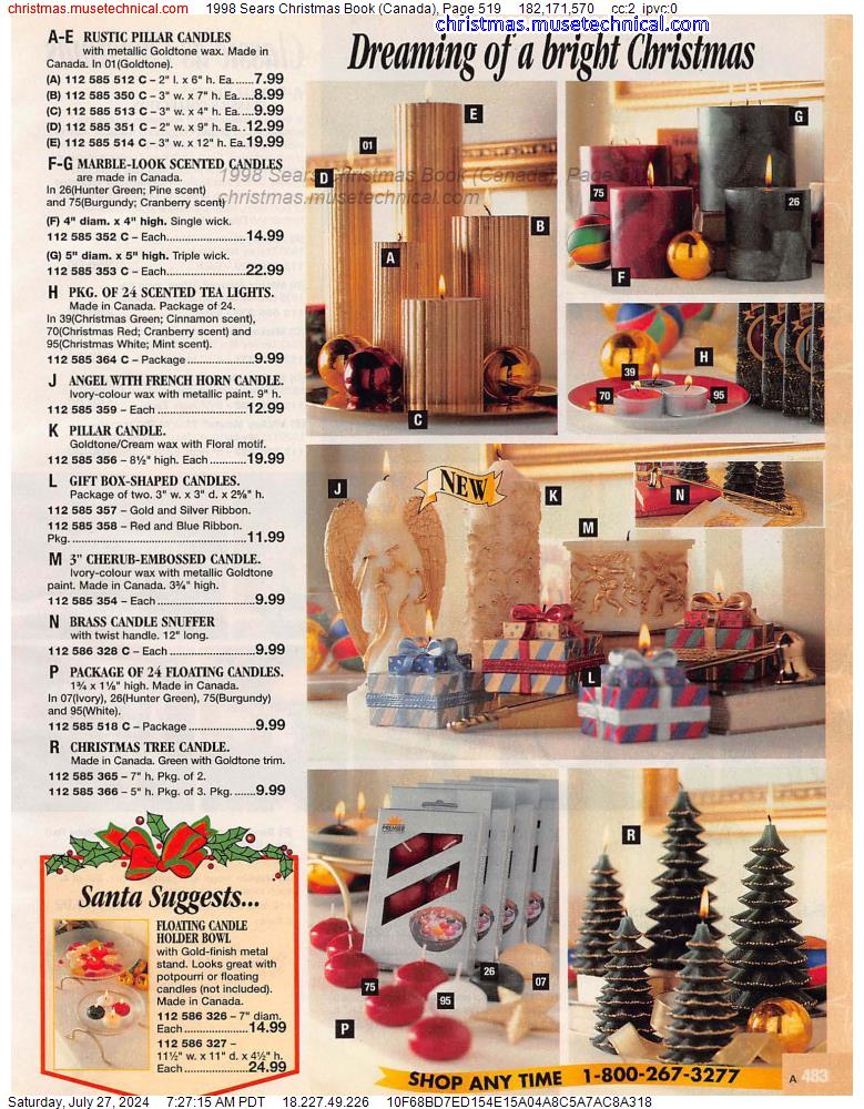 1998 Sears Christmas Book (Canada), Page 519