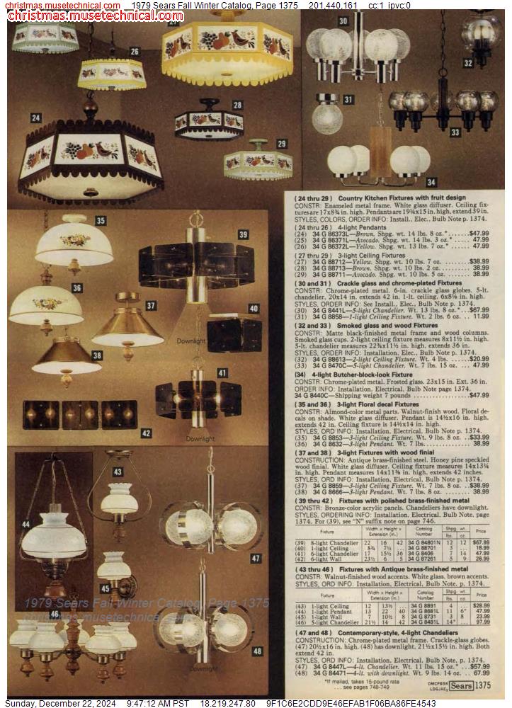 1979 Sears Fall Winter Catalog, Page 1375